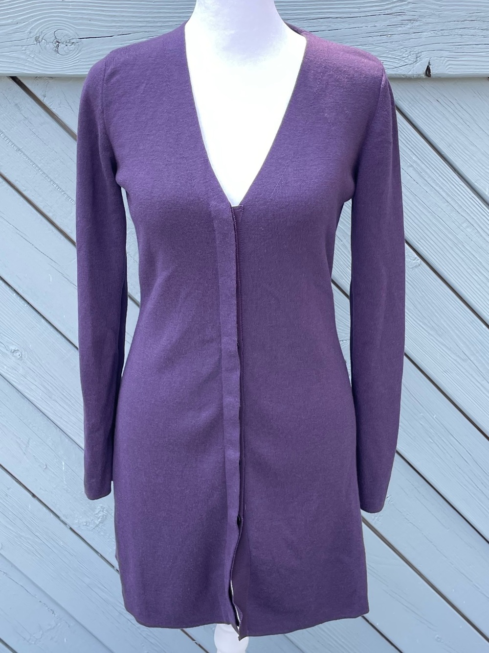 Luisa Spagnoli Lure Virgin Wool Long Cardigan size Small